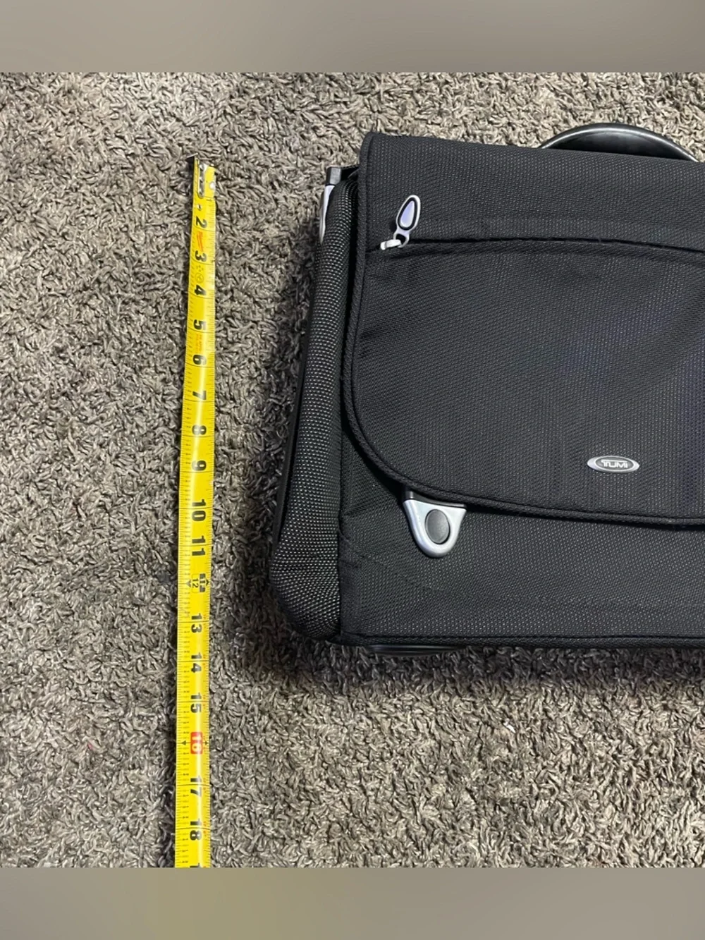 Tumi T3 Flip Flap Brief Laptop Briefcase Messenger Bag